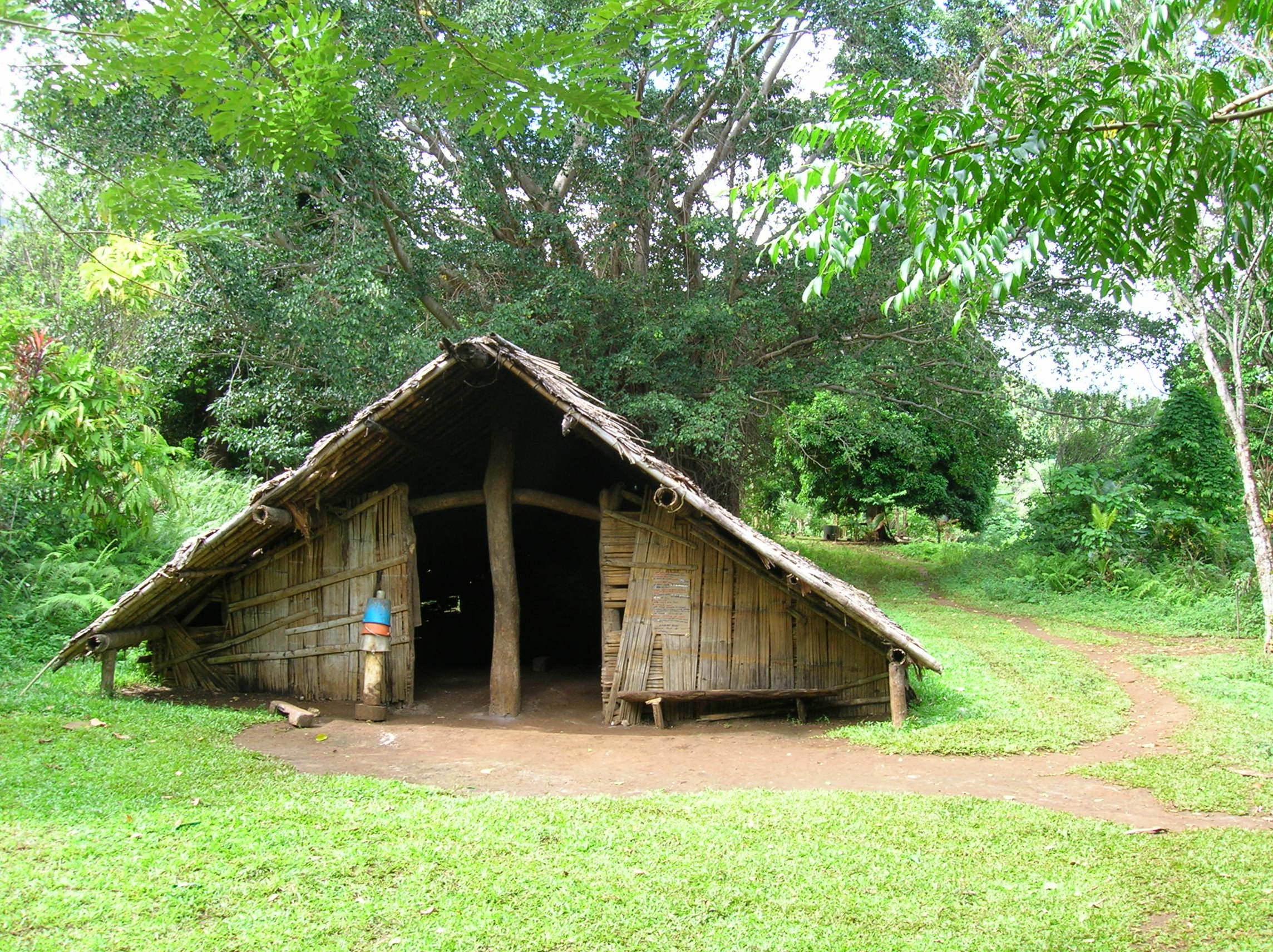 Traditional nakamal in vanuatu